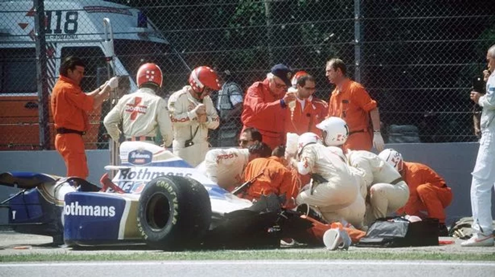 Senna's fatal crash at the San Marino Grand Prix